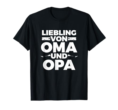Liebling von Oma und Opa Kind Baby Spruch Jungen und Mädchen T-Shirt Liebling von Oma und Opa Kind Baby Spruch Jungen und Mädchen T-Shirt von Kinderkleidung Oma und Opa
