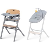 Kinderkraft Hochstuhl LIVY mit Babywippe CALMEE oak von Kinderkraft