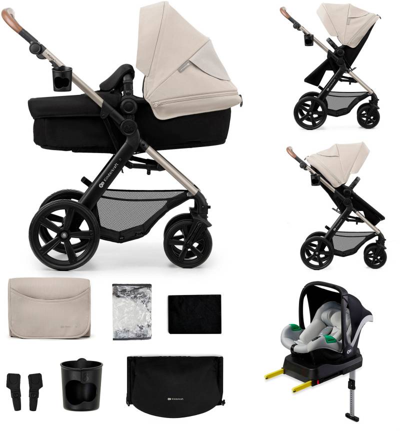 Kinderkraft Kombi-Kinderwagen "MOOV 2 4in1 EVA" 27 kg mit EVA-Rädern von Kinderkraft