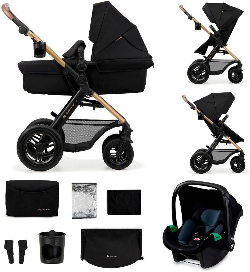 Kinderkraft Kombi-Kinderwagen "MOOV 2 Air 3IN1" 27 kg mit Luftreifen von Kinderkraft
