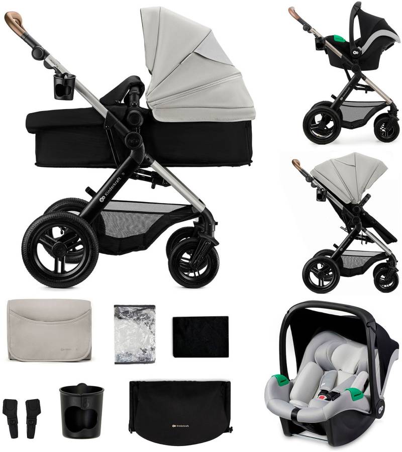 Kinderkraft Kombi-Kinderwagen "MOOV 2 XL" 27 kg mit Luftreifen von Kinderkraft