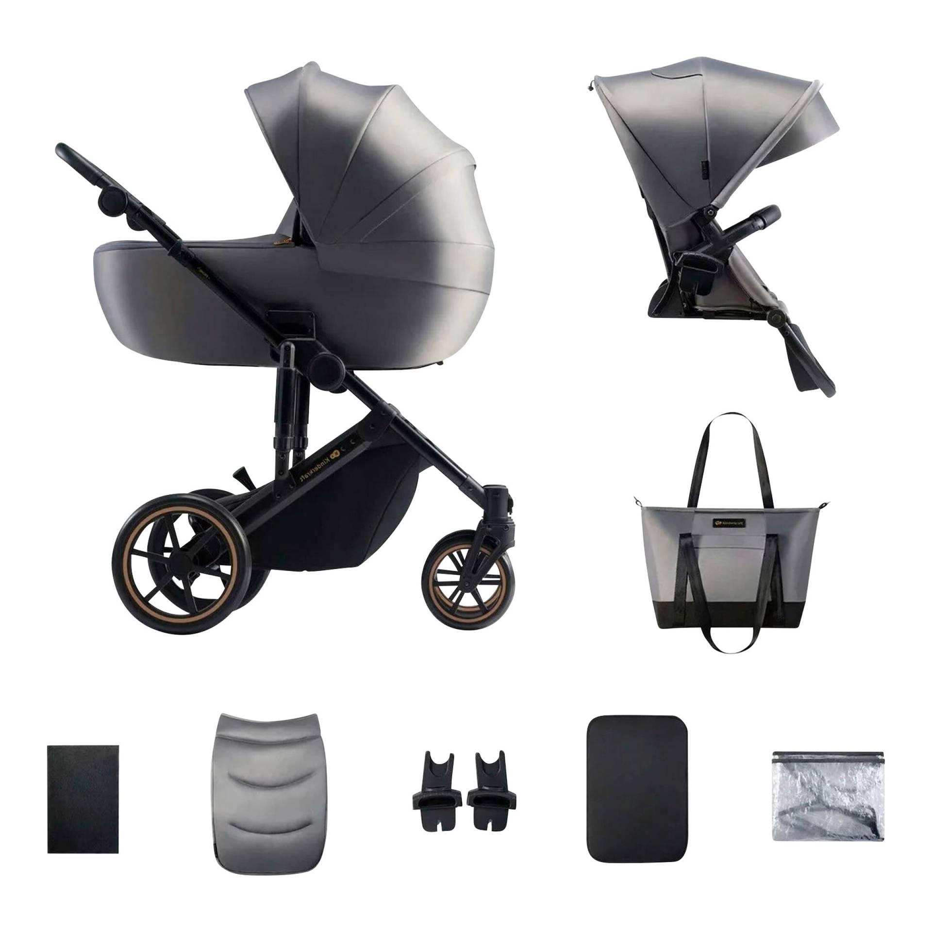 Kinderkraft Kombikinderwagen PRIME 2 inkl. Wickeltasche grau Kinderkraft Kombikinderwagen PRIME 2 inkl. Wickeltasche grau von Kinderkraft