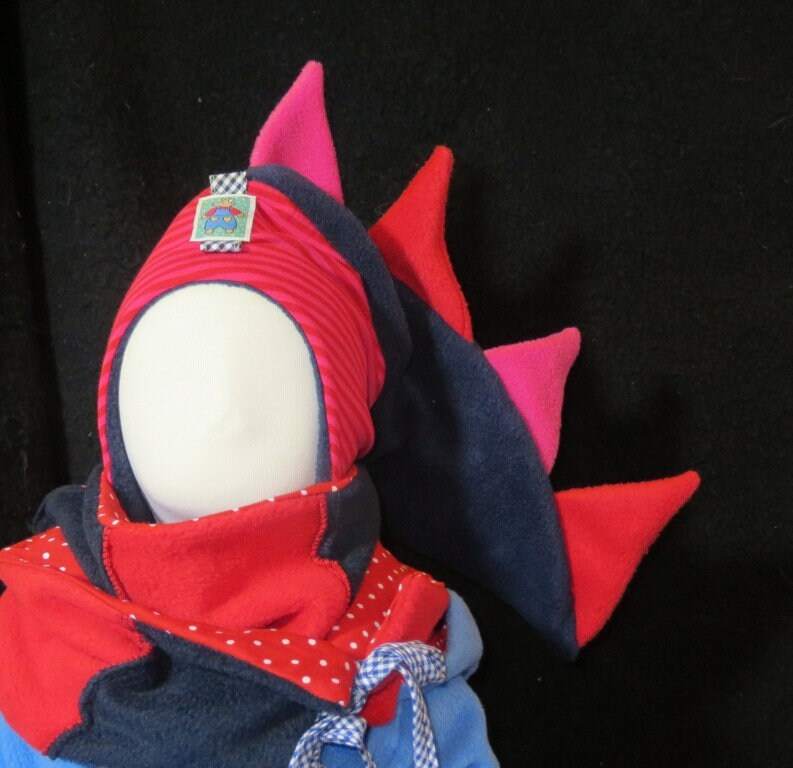 Drachenmütze | Blau - Rot Drachenmütze | Blau - Rot von KinderkramDE