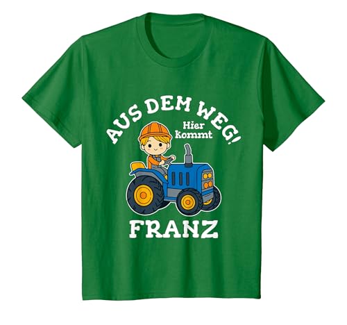 Kinder Franz Name Vorname Traktor Motiv Aus dem Weg Hier Kommt T-Shirt Kinder Franz Name Vorname Traktor Motiv Aus dem Weg Hier Kommt T-Shirt von Kindermotive Geschenke Traktorfans Geschenkideen