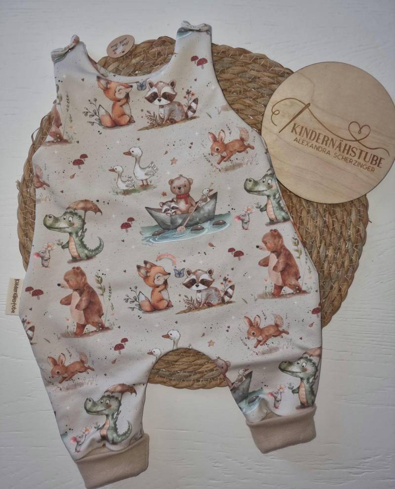 Baby Strampler/Outfit Für Neugeborene /Igel Herbst Fuchs Tiere Handmade Geburtsgeschenk von Kindernaehstube