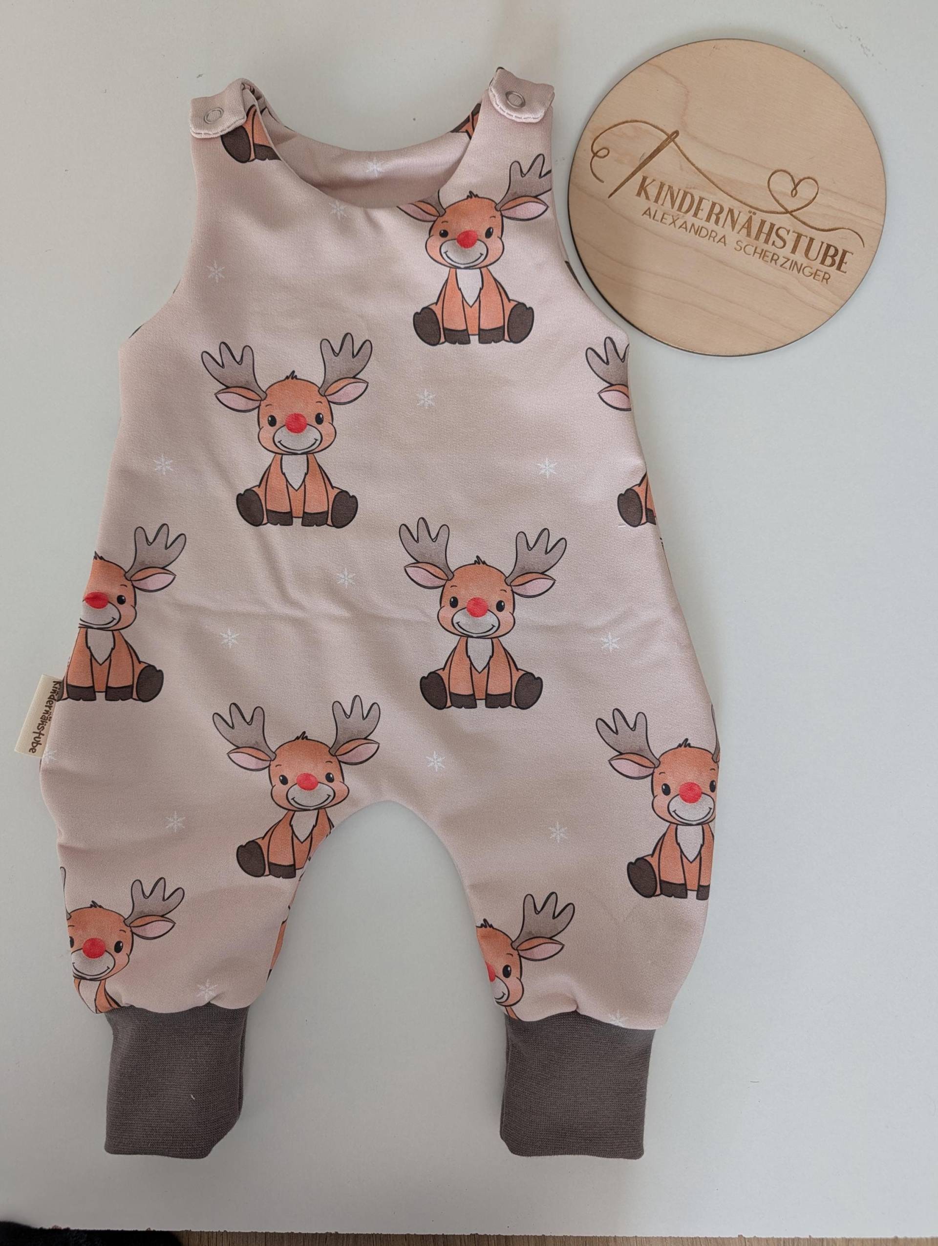 strampler Handmade Weihnachten/Weihnachtsoutfit Weihnachtsstoff Christmas von Kindernaehstube