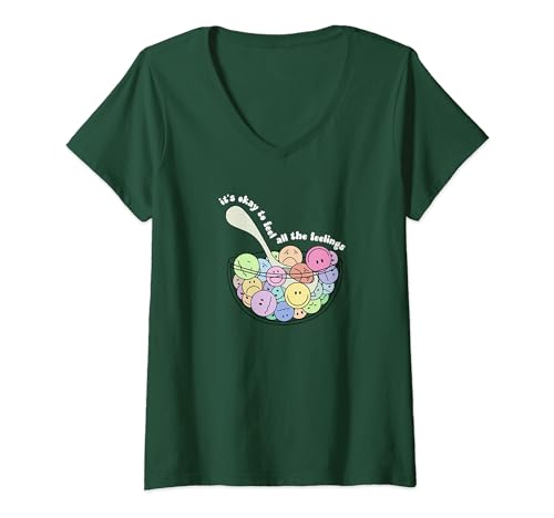 Kindness is Free. Always Be Kind. Damen T-Shirt mit V-Ausschnitt, Grün, Small, Cartoon-Muster, Emotionsbewusstsein, Selbstmitgefühl, Frauen, Klassisch, Hemd Kindness is Free. Always Be Kind. Damen T-Shirt mit V-Ausschnitt, Grün, Small, Cartoon-Muster, Emotionsbewusstsein, Selbstmitgefühl, Frauen, Klassisch, Hemd von Kindness is Free. Always Be Kind.