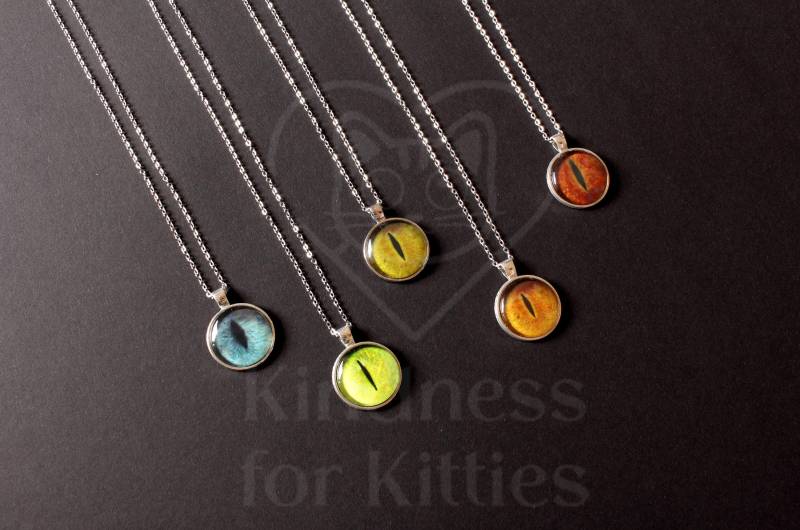 Katzenaugenanhänger + Kette | Für Einen Guten Zweck Katzenaugenanhänger + Kette | Für Einen Guten Zweck von KindnessforKitties