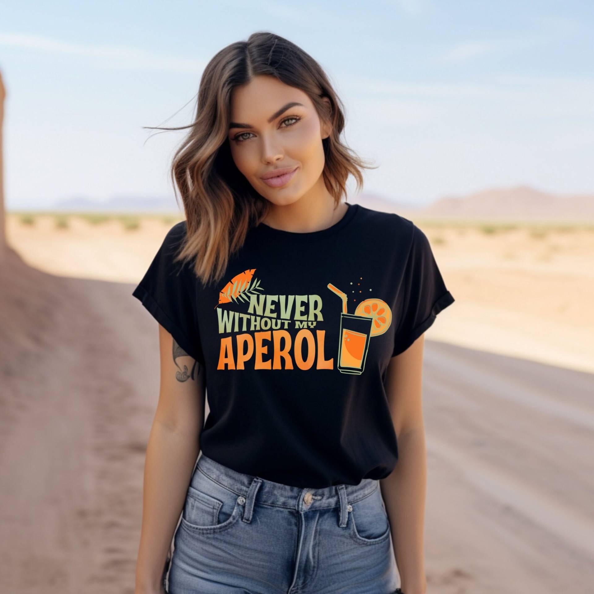 Aperol Shirt | Never Without My Team Bride Jga Spritz Liebe Sommer Getränk Sonne Stand & Aperolin Aperol Shirt | Never Without My Team Bride Jga Spritz Liebe Sommer Getränk Sonne Stand & Aperolin von Kindofglueck
