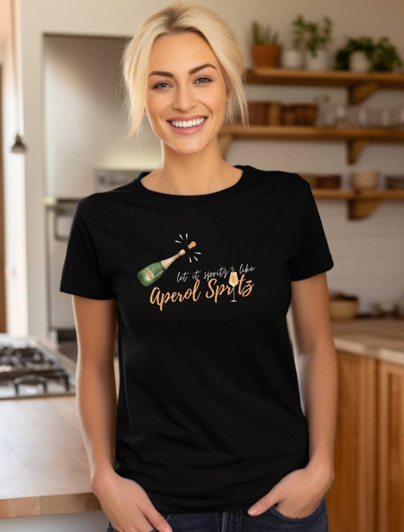 Aperol Spritz Shirt | Let It Spritz Party Jga Team Bride Girls Tour Mädelsausflug Braut Sommergetränk Summer Nights von Kindofglueck