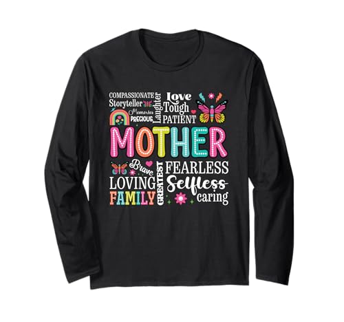 Mutter Mama stärken | Süße frischgebackene Mütter Geburtstag Muttertag Langarmshirt von Kindred Mama Apparel.USA