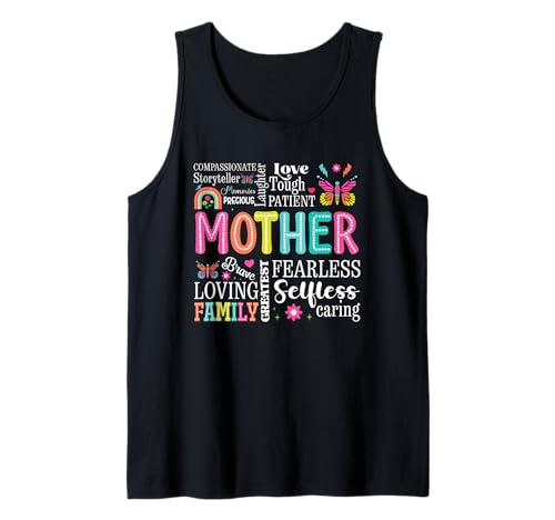 Mutter Mama stärken | Süße frischgebackene Mütter Geburtstag Muttertag Tank Top von Kindred Mama Apparel.USA