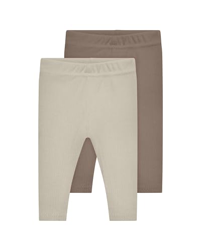 Kindsgard Rip Leggings 2er-Pack Braun - Größe 56 - Baby Leggings - Einfaches An- & Ausziehen - Zertifiziert nach Oeko-TEX Standard von Kindsgard