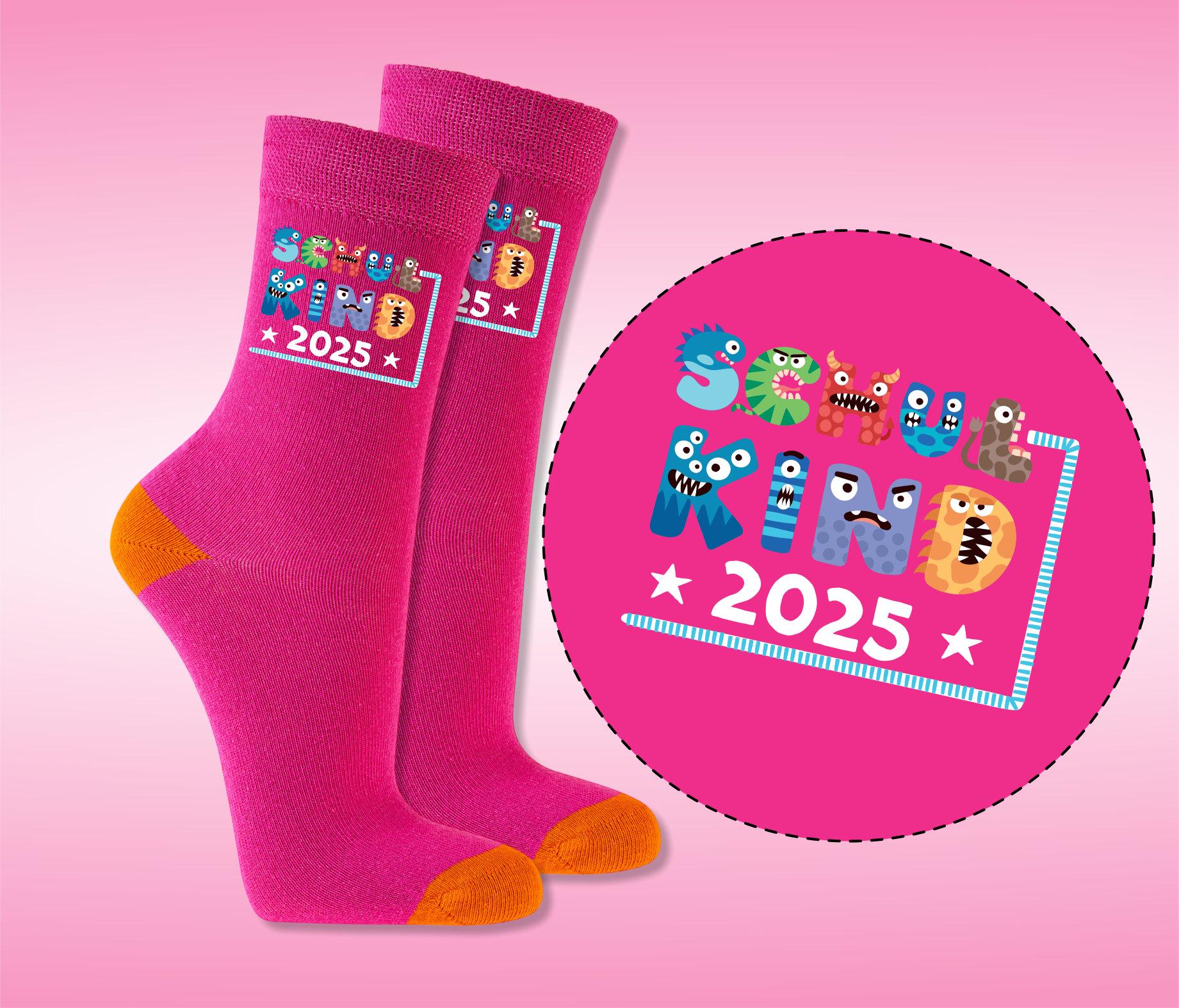 Einschulung Schulkind Socken Geschenk Für Die Schultüte Mutmonster von Kindsglueck