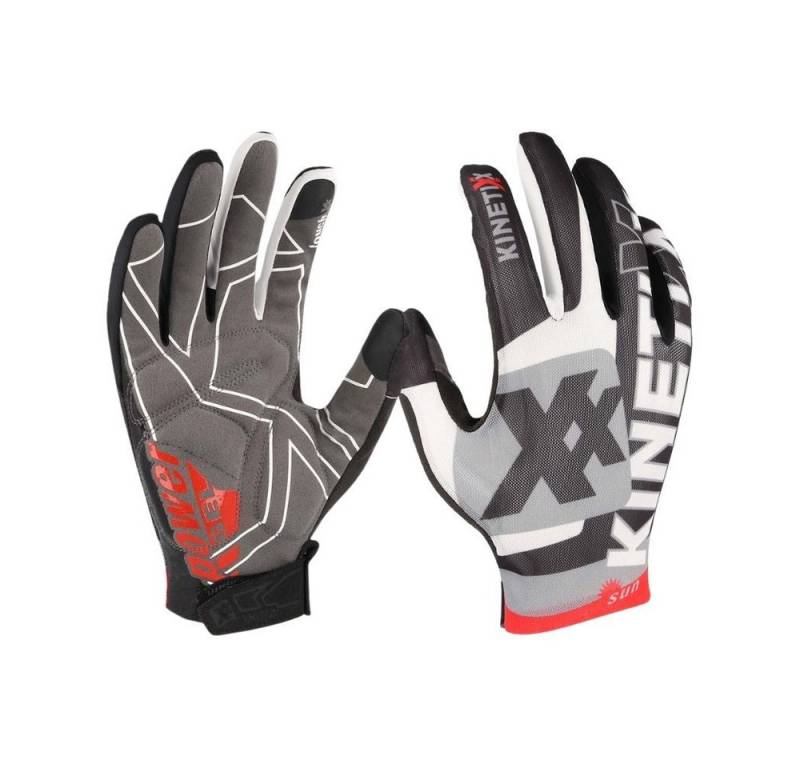 Kinetixx Fahrradhandschuhe Langfinger Sommer-MTB Handschuh Luigi, KinetiXx (in schwarz oder weiß) Grip, Atmungsaktiv, Touchscreen kompatibel, Hoher Tragekomfort von Kinetixx