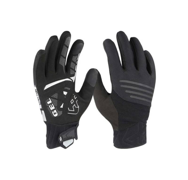 Kinetixx Fahrradhandschuhe Sportlicher Langfinger-Radhandschuh Lenox, KinetiXx (schwarz, grau, orange) Anatomische Passform, Grip, Atmungsaktiv, Touchscreen kompatibel von Kinetixx