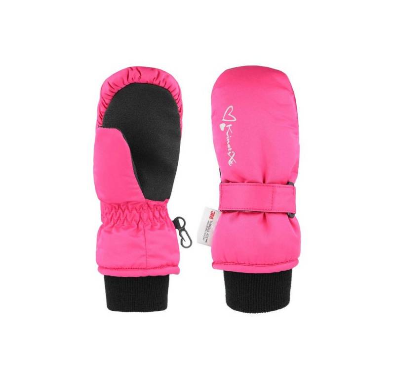 Kinetixx Skihandschuhe Warme Winterhandschuhe Candy Mini für Kinder, KinetiXx (in pink, rosé mit Herzen, grau mit Herzen) Grip, Atmungsaktiv, Kälteschutz, Winddicht, Wasserdicht von Kinetixx