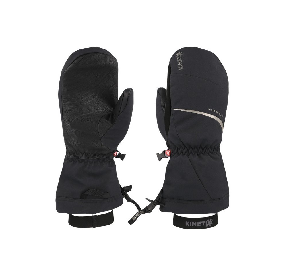 Kinetixx Skihandschuhe Besonders warmer Damen-Fäustling Arven Mitten, KinetiXx (in schwarz und weiß) von Kinetixx