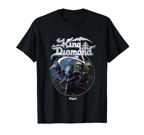 King Diamond Abigail Tracklist T-Shirt Damen Unisex-Jugendliche Schwarz Small Crew-Ausschnitt Kurzarm Polyester 100% Standardlänge Klassisch Gerade Einfarbig Pullover Alle Count 1 von King Diamond