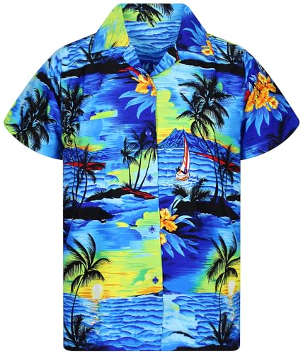 King Kaliko Trend-Hawaii-Hemd, Herren, Kurzarm, Style-Surf, Blau, 4XL King Kaliko Trend-Hawaii-Hemd, Herren, Kurzarm, Style-Surf, Blau, 4XL von King Kaliko