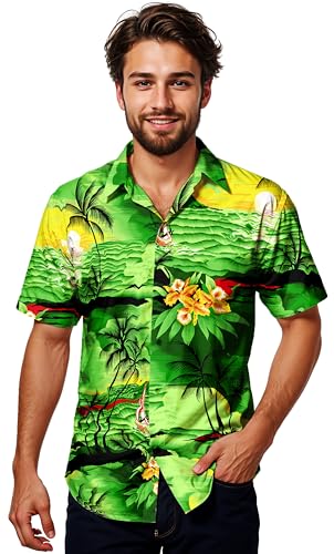 King Kaliko Trend-Hawaii-Hemd, Herren, Kurzarm, Style-Surf, Grün, 6XL King Kaliko Trend-Hawaii-Hemd, Herren, Kurzarm, Style-Surf, Grün, 6XL von King Kaliko