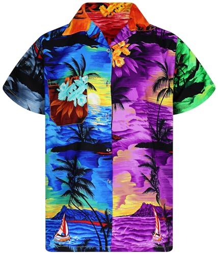 Trend-Hawaii-Hemd, Kurzarm, Style-Surf, Random-Mixed-Colors, XXL Trend-Hawaii-Hemd, Kurzarm, Style-Surf, Random-Mixed-Colors, XXL von King Kaliko