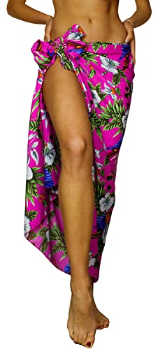 King Kameha Funky Hawaii Cover-up Pareo Sarong, Cherryparrot, Pink, Gross von King Kameha