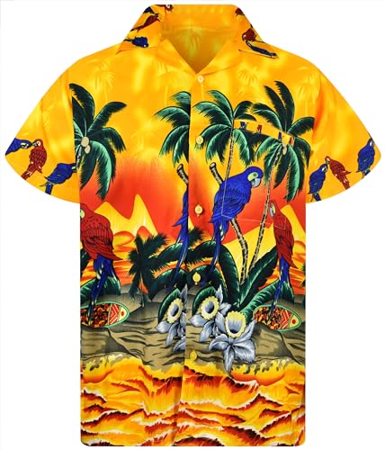 King Kameha Funky Hawaiihemd, Herren, Kurzarm, Parrot, Gelb, L King Kameha Funky Hawaiihemd, Herren, Kurzarm, Parrot, Gelb, L von King Kameha