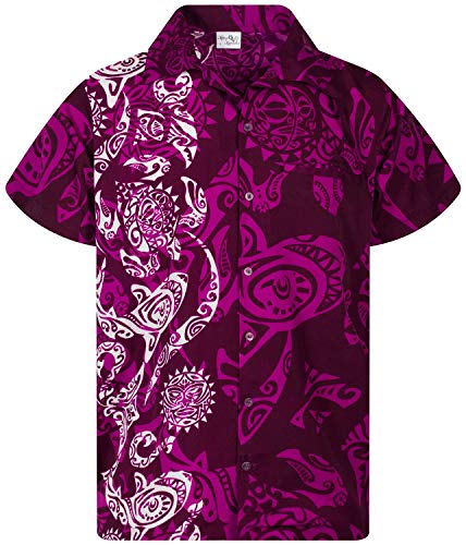 King Kameha Funky Hawaiihemd, Kurzarm, Maori Wedding New, Violett, M von King Kameha