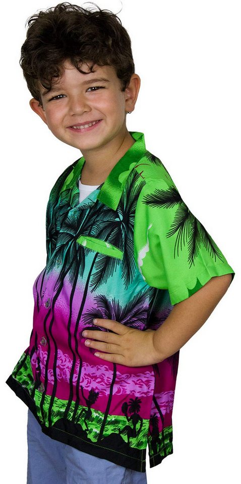 King Kameha Hawaiihemd Beach Kids Funky Hawaii-Hemd Kinder Kurzarm Front-Tasche Unisex von King Kameha