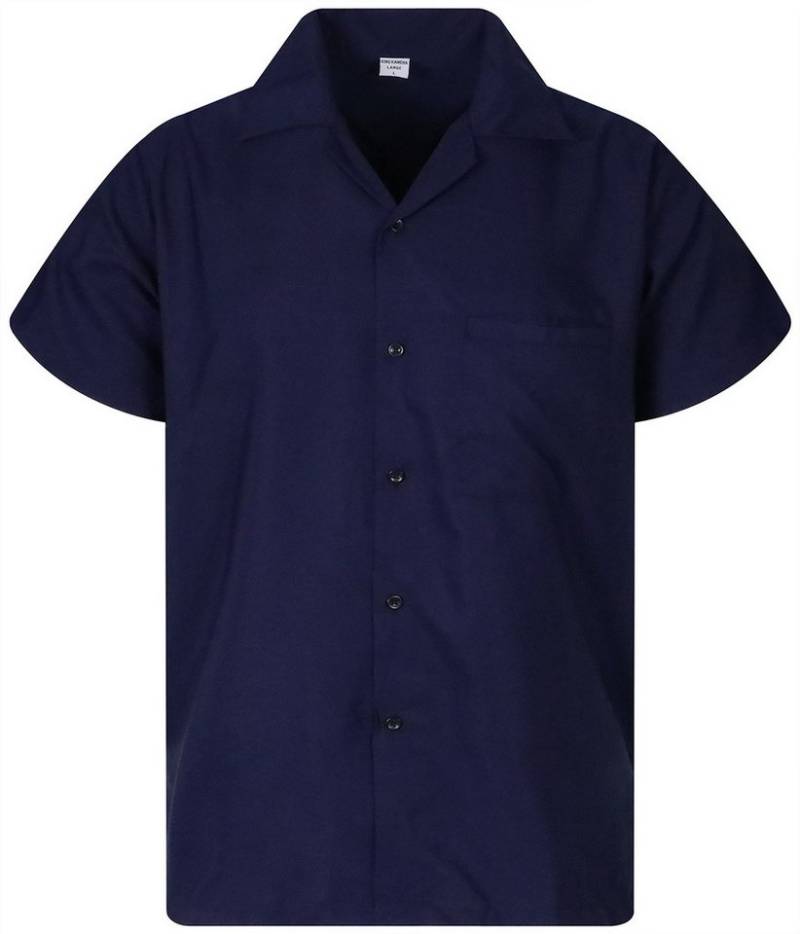 King Kameha Hawaiihemd Blanc Funky Hawaii-Hemd Herren Kurzarm Front-Tasche Stylish Unisex von King Kameha