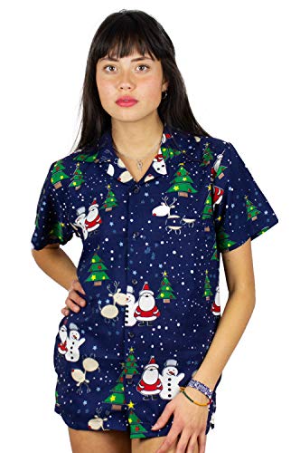 King Kameha Hawaiihemd Hawaiibluse Weihnachten, Christmas Buddys, blau, 3XL King Kameha Hawaiihemd Hawaiibluse Weihnachten, Christmas Buddys, blau, 3XL von King Kameha