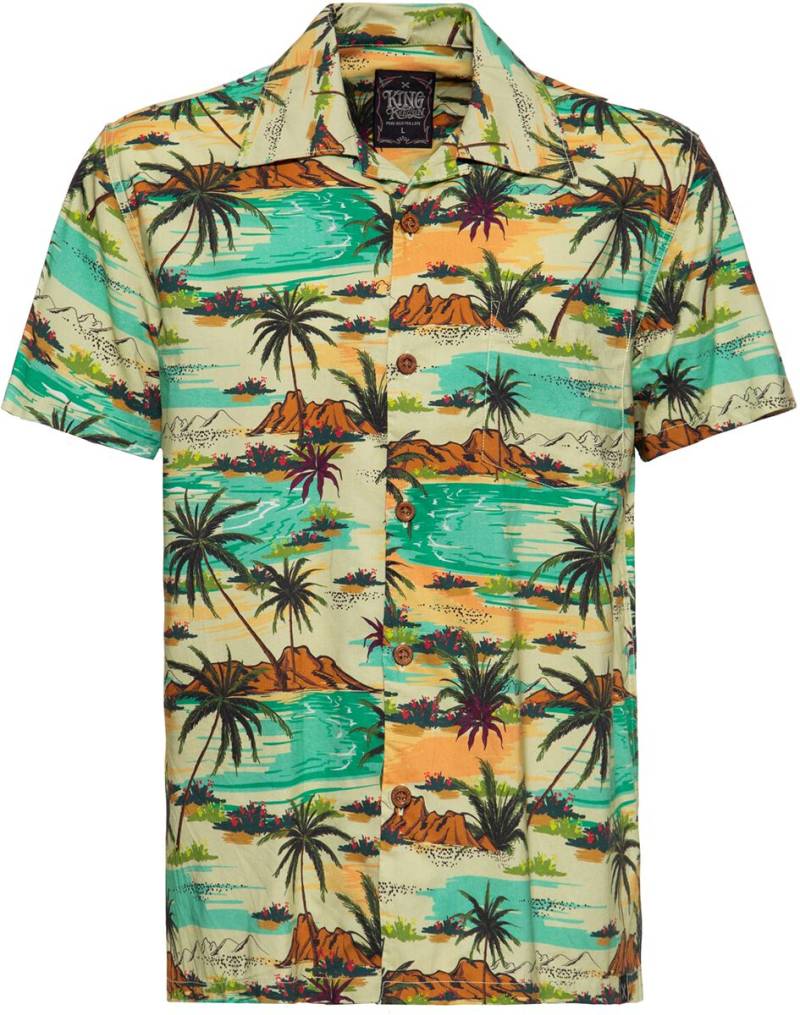 King Kerosin AOP Shirt Tropical Sea Kurzarmhemd multicolor in M King Kerosin AOP Shirt Tropical Sea Kurzarmhemd multicolor in M von King Kerosin