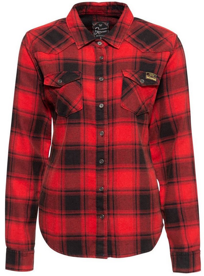 King Kerosin Funktionsshirt Queen Kerosin Check Damen Hemd von King Kerosin