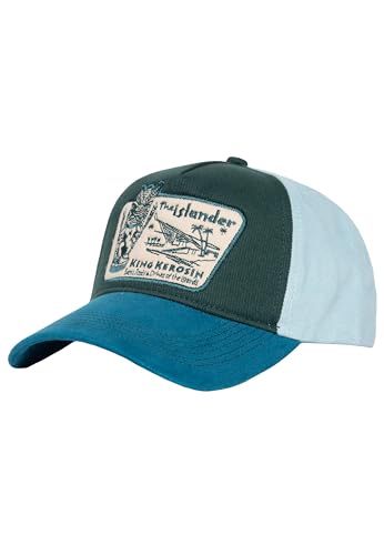 King Kerosin Herren Baseball Cap • Trucker Base Cap • Snapback • Kappe Für Herren • Baseballkappe • Vintage • Retro • 50S • Rockabilly Kappe • Basecap • Hawaii • The Islander von King Kerosin