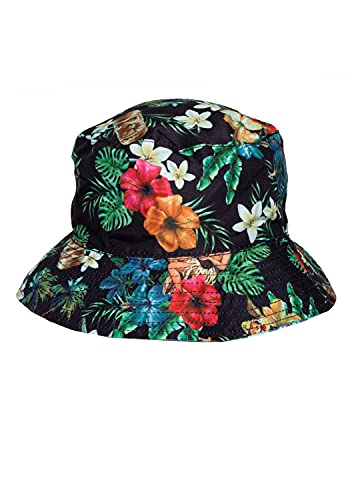 King Kerosin Herren Bucket Hat | Wendemuster | Fischerhut | All-Over Print von King Kerosin