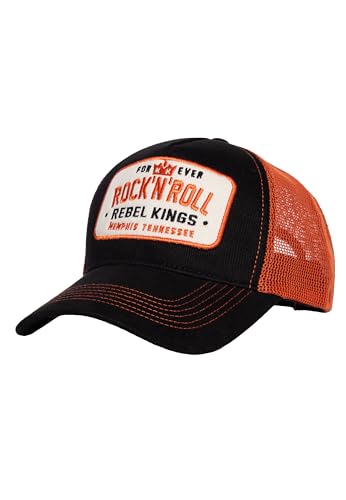 King Kerosin Herren Trucker Cap Mit Mesh-Netz Baseball Cap Kappe Baseballkappe Basecap Verstellbar Snapback 50S Retro Vintage Rockabilly Headwear Motorcycle Rockwear Meshcap Forever Rock'n'roll King Kerosin Herren Trucker Cap Mit Mesh-Netz Baseball Cap Kappe Baseballkappe Basecap Verstellbar Snapback 50S Retro Vintage Rockabilly Headwear Motorcycle Rockwear Meshcap Forever Rock'n'roll von King Kerosin