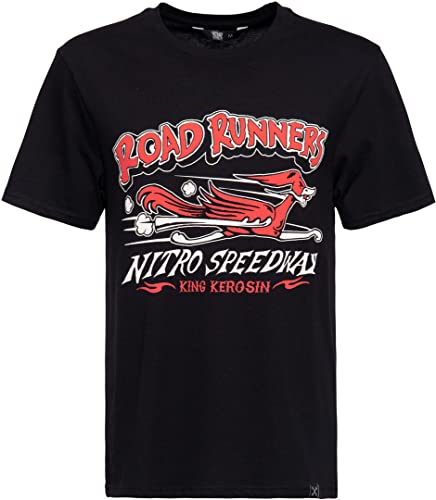 King Kerosin Herren Shirt Roadrunner schwarz/weiß/rot XXL von King Kerosin