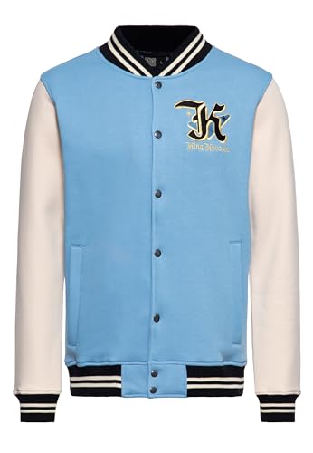 King Kerosin Herren College Jacke Baseball 50S 1950S Rockabilly Rock'n'roll Vintage Retro Stickerei Greaser Detroit Oldtimer Sweatjacke Detroit Greaser von King Kerosin