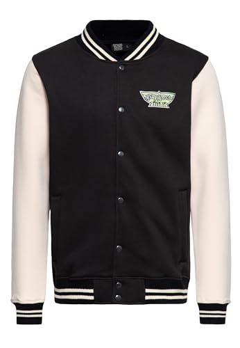 King Kerosin Herren College Jacke Baseballjacke 50S 1950S Pick Up Oldtimer Vintage Retro Rockabilly Sweatjacke Stickerei Los Angeles Pick-Up Service von King Kerosin