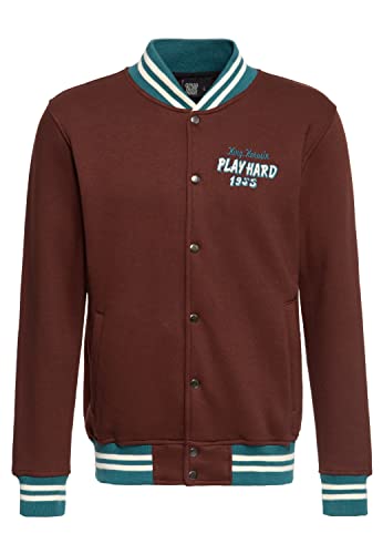 King Kerosin Herren College Jacke | Sweat Jacke | Baseball Jacke | Regular Fit Play Hard von King Kerosin