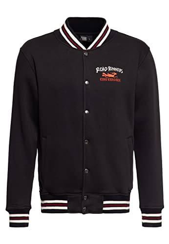 King Kerosin Herren College Sweatjacke | Regular Fit | Stickereien | Sweat | Road Runners | Rippbund | Road Runners von King Kerosin