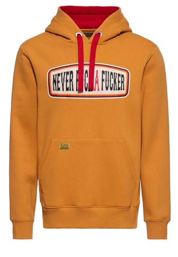 King Kerosin Herren Hoodie · Kapuzenpullover · Sweater · Hooded · Sweatshirt · Statement Print · Kapuze · Tunnelzug · Druck · Vintage · Retro · Biker · Langarm · Never Fuck A Fucker King Kerosin Herren Hoodie · Kapuzenpullover · Sweater · Hooded · Sweatshirt · Statement Print · Kapuze · Tunnelzug · Druck · Vintage · Retro · Biker · Langarm · Never Fuck A Fucker von King Kerosin