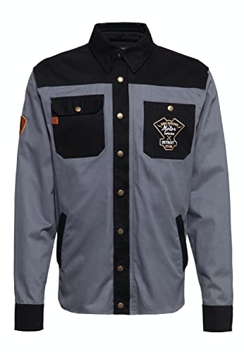 King Kerosin Herren Outdoor Funktionshemd Funktionsjacke Softshell Innenfutter K.k. Adventure Gear K.k. Adventure Gear - Motor Service von King Kerosin