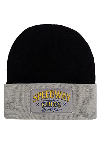 King Kerosin Herren Strickmütze Stickerei Patch Acryl Speedway Kings von King Kerosin