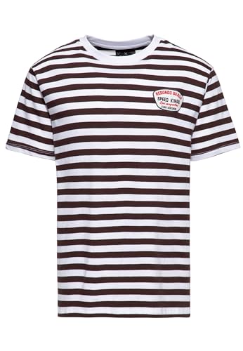 King Kerosin Herren T-Shirt Bretonstreifen Striped Streifen Matrose Sailor Vintage Retro Rockabilly Redondo Beach Breton Ringelshirt Redondo Beach - Speed Kings von King Kerosin