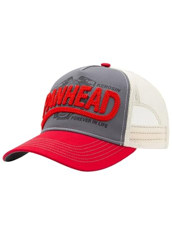 King Kerosin Herren Trucker Cap · Kappe · V-Twin · Motorrad · Biker · Motor · Im Vintage-Style · Retrolook · Netz · Mesh · Snapback· Mit Hochwertiger 3D Stickerei · Panhead von King Kerosin