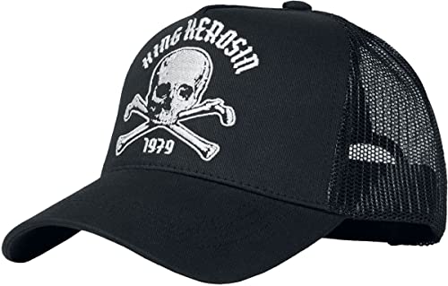 King Kerosin Herren Trucker Cap | Frontstickerei | Mesh | Motorcycle | Skull | Totenkopf | Snapback 1979 von King Kerosin