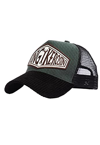 King Kerosin Herren Trucker Cap | Stickerei | Mesh | Cord | Nadelstreifen von King Kerosin