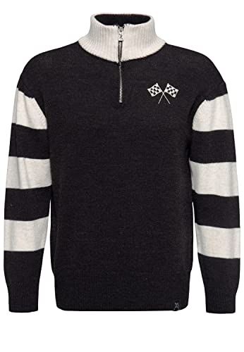 King Kerosin Herren Vintage Racing Strickpullover Regular Fit Kk Motor Crew von King Kerosin
